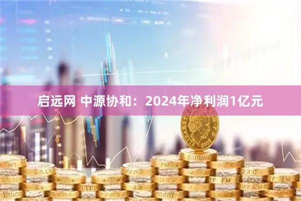 启远网 中源协和：2024年净利润1亿元