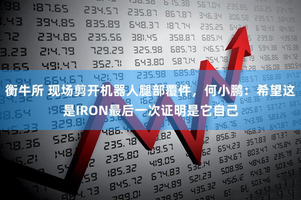 衡牛所 现场剪开机器人腿部覆件，何小鹏：希望这是IRON最后一次证明是它自己